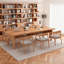 Brown Rectangular Solid Wood desk-39102880