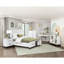 Lit plateforme grand blanc avec tiroirs de rangement et meubles de chambre à coucher en bois 1pc-1466183611
