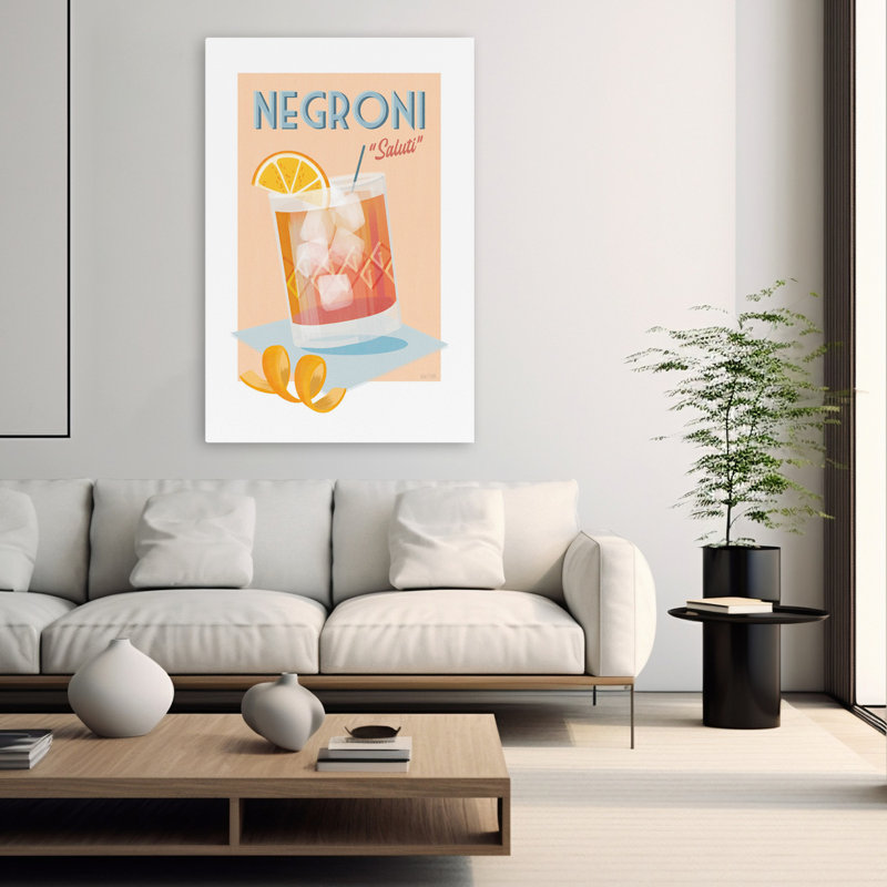 Art de cocktail Negroni - Negroni, H 60 po x l 40 po