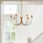 Ember 26-in Brushed Gold Chandelier-2054504849