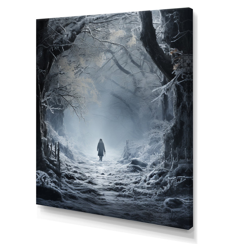 Winter Solitude - paysages, impressions d'art mural, Toile tendue, H 32 po x l 24 po x P 1 po