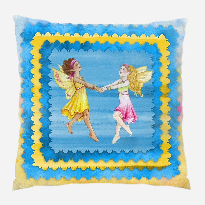 Reversible Throw Pillow, Microsuede, Indoor