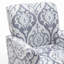 Fauteuil à motifs en mélange de polyester, structure en bois de bouleau massif avec pieds fuselés, fauteuil d'appoint rembourré en mousse pour le salon ou le bureau