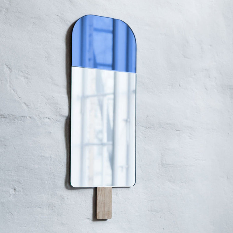 KeeLee Flat Wall Mirror, Blue