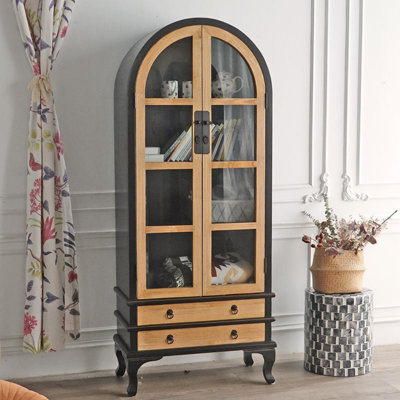French Country Minimalist Display Cabinet