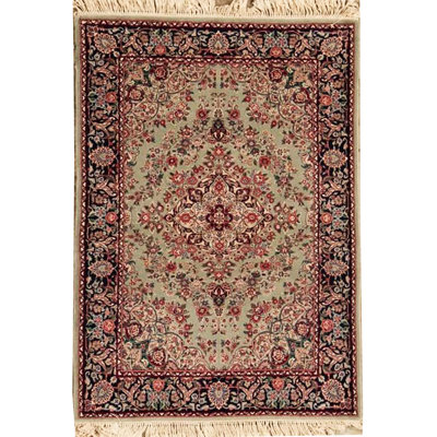 Hand-Knotted Wool BLACK Area Rug