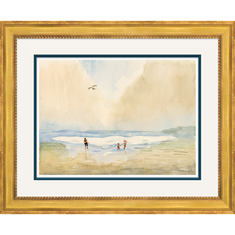 Clam Diggers - cadre photo, reproduction d'art, H 18,5 po x l 22,5 po x P 1,13 po