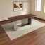 Nijborg Rectangular Solid Wood Top with Stainless Steel Base Dining Table