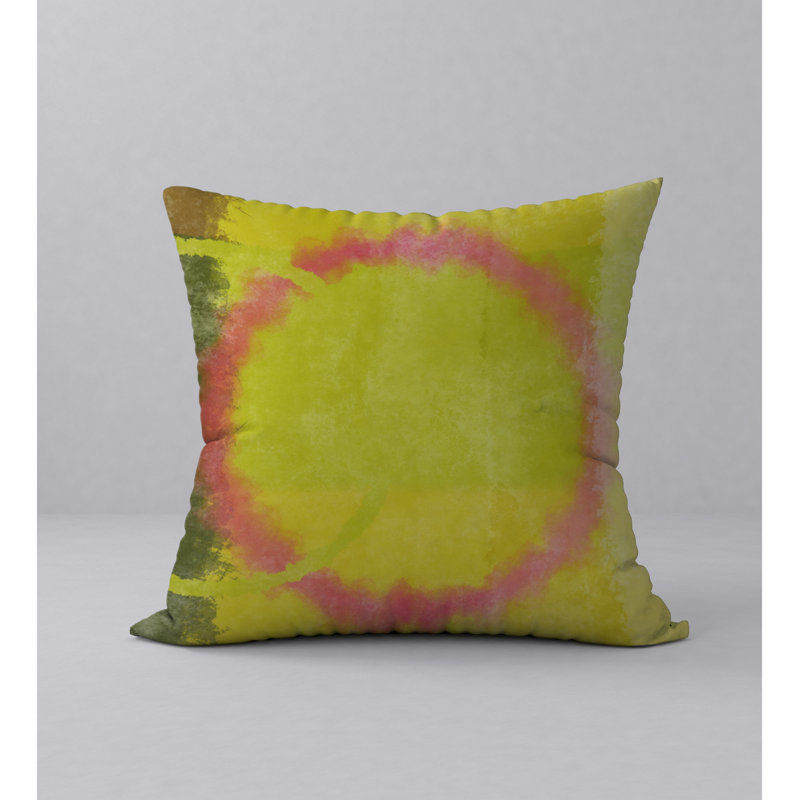 Abstract Feather Reversible Throw Pillow, 18" x 18"