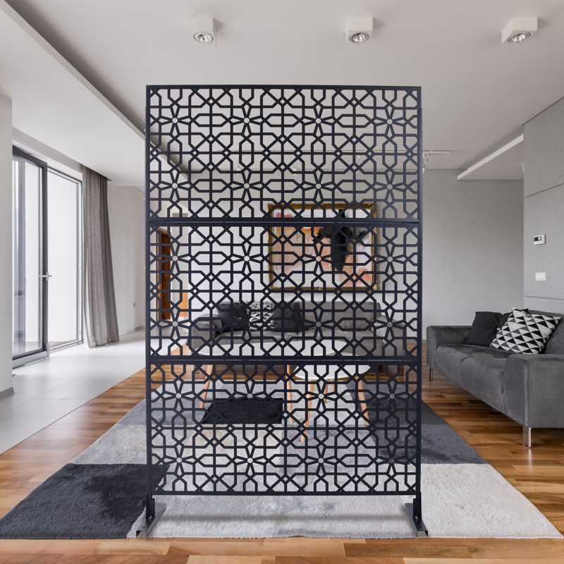 Écran d'intimité en acier de style contemporain pour patio et jardin