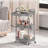 Carts With Wheels Handles Hanging Cups Hooks For Office,-1437164023
