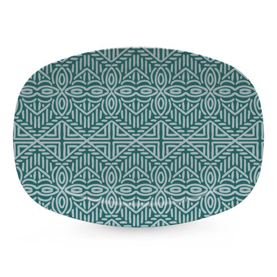 Tangiers Teal Platter