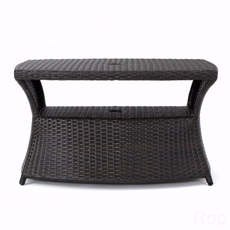Table d'appoint méridienne, Brun