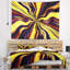Tapisserie imaginaire jaune noir mauve Abstract-28505939