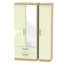 Yvette 3 Door Manufactured Wood Wardrobe-23704025-18860341