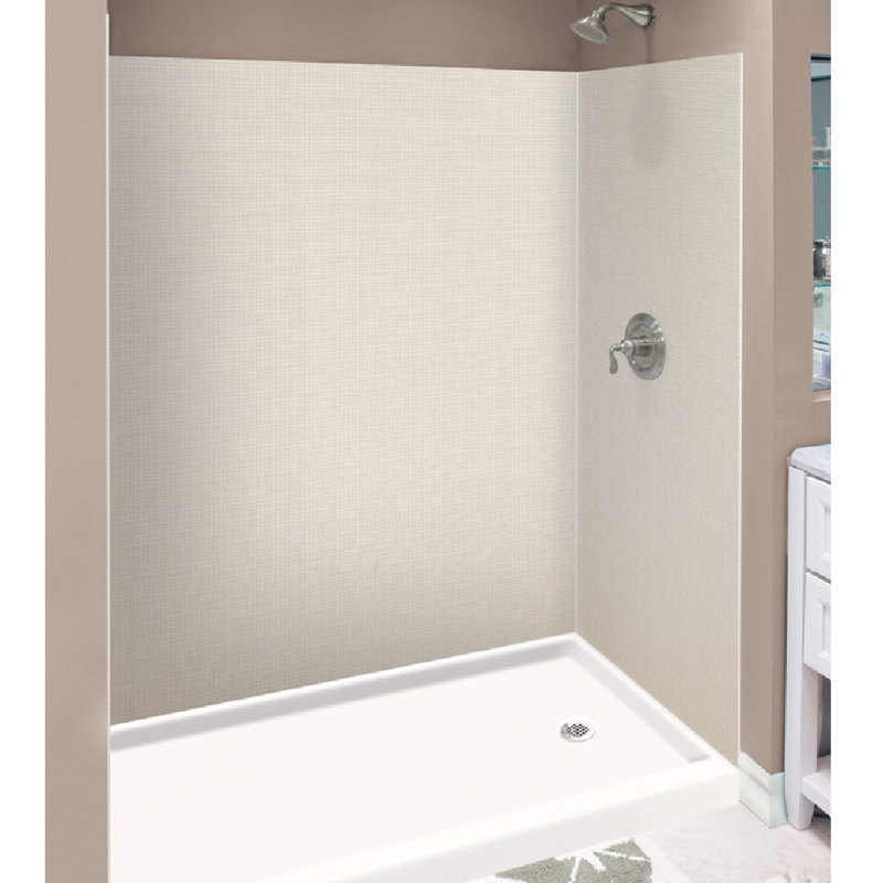 Cameo Solid Surface 3-Piece Shower Wall Kit, 36" x 60" x 72"