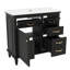 Meuble-lavabo 36 po avec lavabo, meuble-lavabo simple 36 po, meuble-lavabo 36 avec comptoir, 2 tiroirs rabattables, tablette réglable-1610820355
