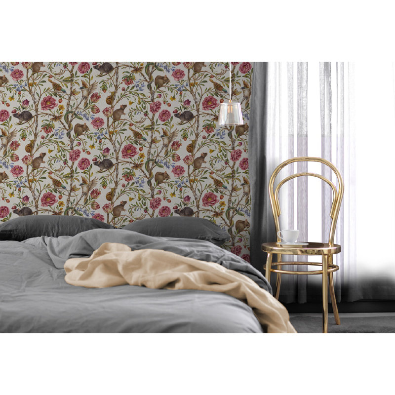 Centerton 10m x 52cm Matte Paste the Wall Wallpaper Roll, Muticolour