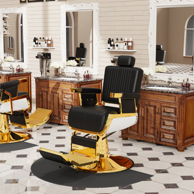 Fauteuil inclinable massant en simili-cuir
