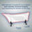 59" Streamline Clawfoot Soaking Acrylic Bathtub-62783340-76892378