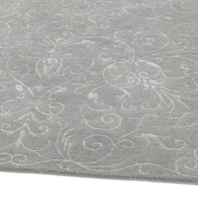 Detrick Damask Area Rug, Rectangle 120 x 170cm