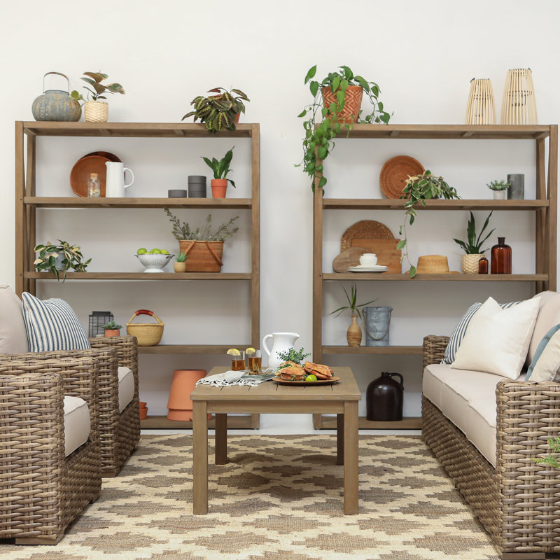 Coastal Teak Outdoor Coffee Table