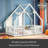 Wood House-Shaped Floor Bed With Fence, Guardrails-536714884-536714890