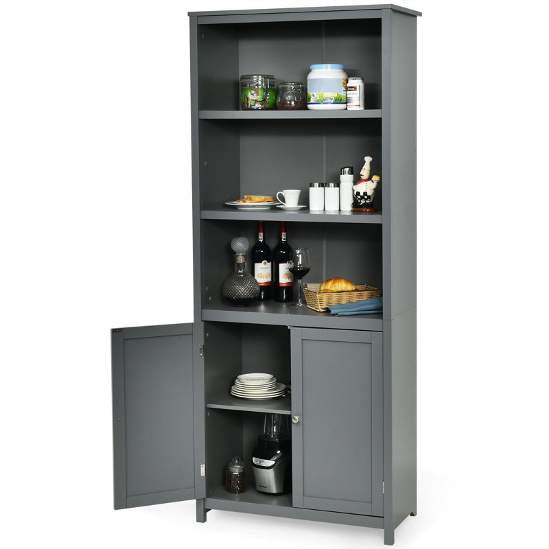 Aydan Storage Bookcase, Gray