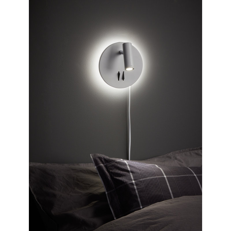 Amalda LED Plug-in Spotlight, White