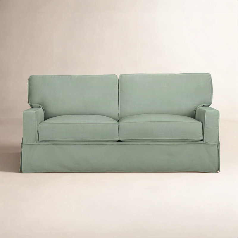 Taylor 78'' Slipcovered Sofa, Bayou Midnight Canvas