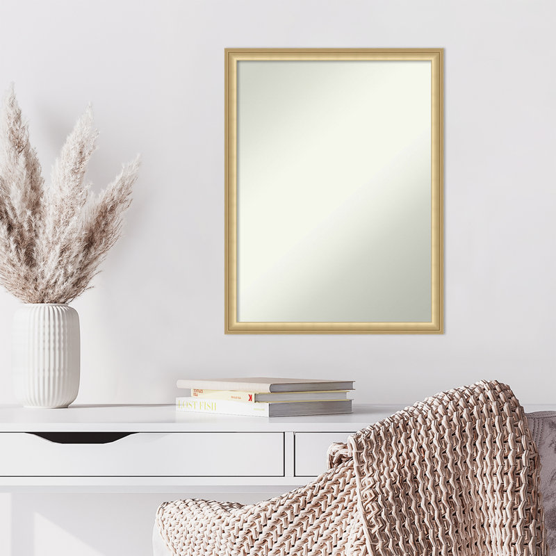 Miroir mural Merima, 25,75 po x 19,75 po, Or