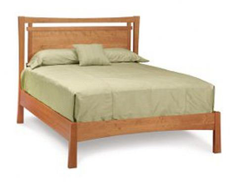 Monterey Solid Wood Bed, Queen, Cognac Cherry, Conventional