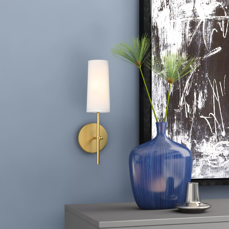 Imogen 15.5'' H 1-Light Iron Wallchiere, Brass