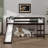 Multifunctional Twin Loft Bed Comes With A Slide-785332537