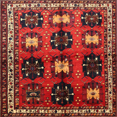 Tapis oriental rouge / beige