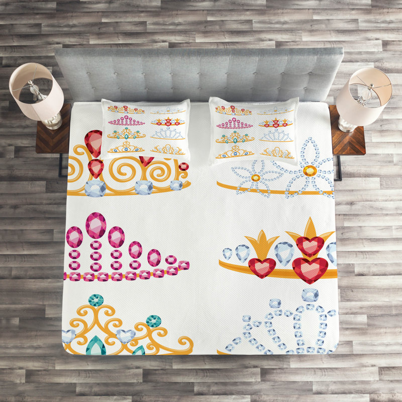 Coverlet, King Bedspread + 2 Shams