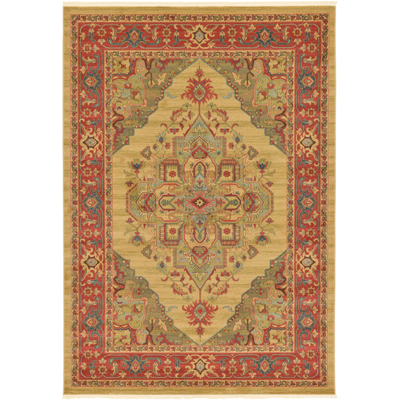 Tapis oriental brun clair Eesi, Rectangle 7 pi 1 po x 10 pi