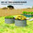 Steel Raised Beds for Garden Set of 2, Green-770617166-770617152
