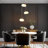 3 - Light Modern Coloured Glass Cluster Pendant UL Certified