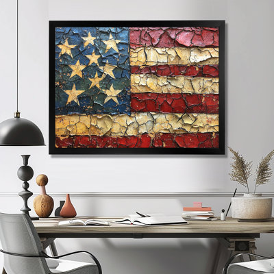 Le drapeau de la Constitution des États-Unis. II - Art mural patriotiste américain