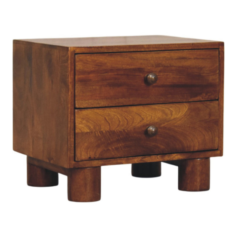 45cm W Solid Wood Bedside Table