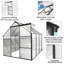 Spacieuse serre en polycarbonate avec des caractéristiques avancées pour le jardinage à l'année-112357608-112357610