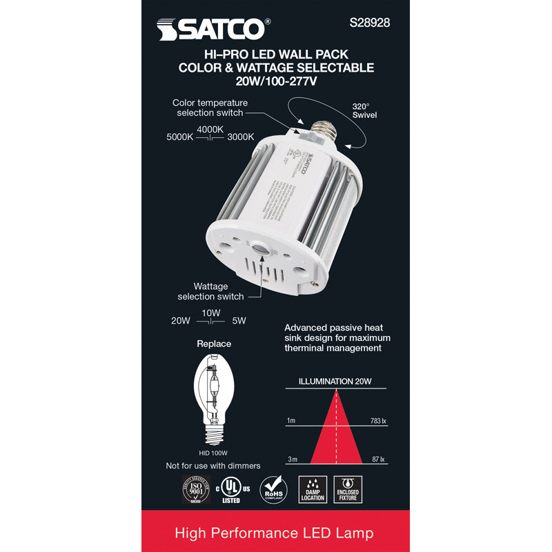 20 Watt White LED Bulb