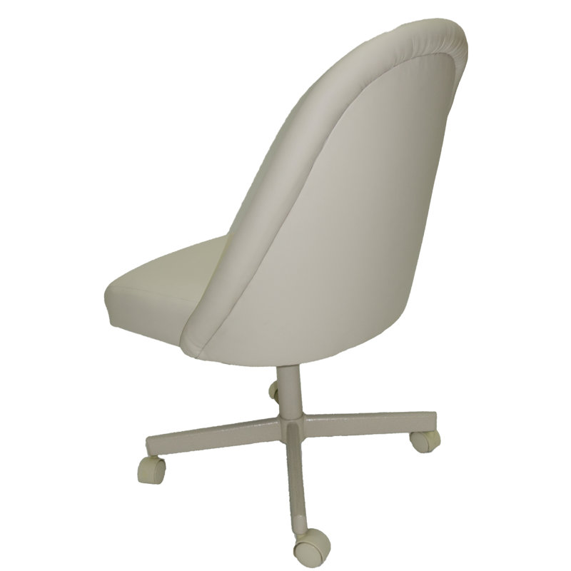 Chaise avec accoudoirs rembourrée Carson Harristown, Beige Océan