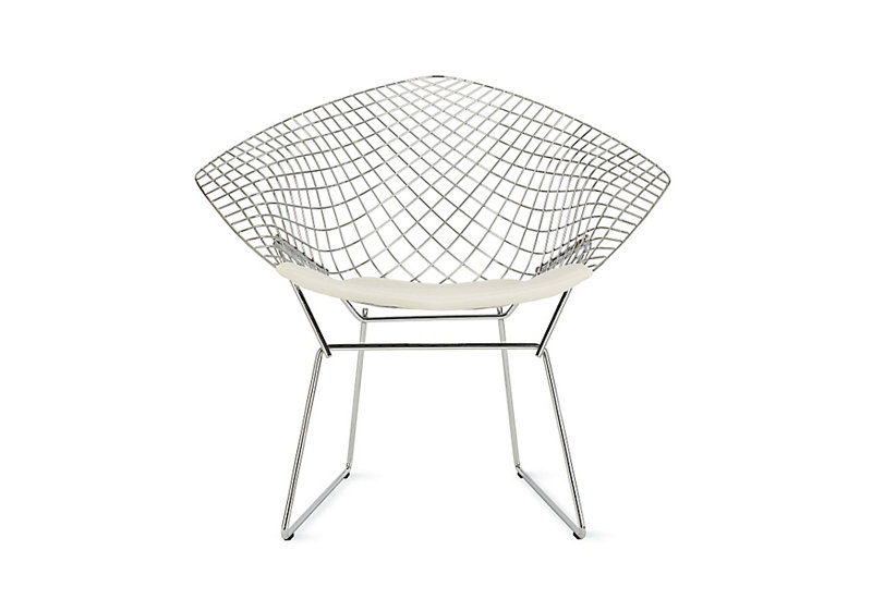 Fauteuil Silver Diamond, Blanc