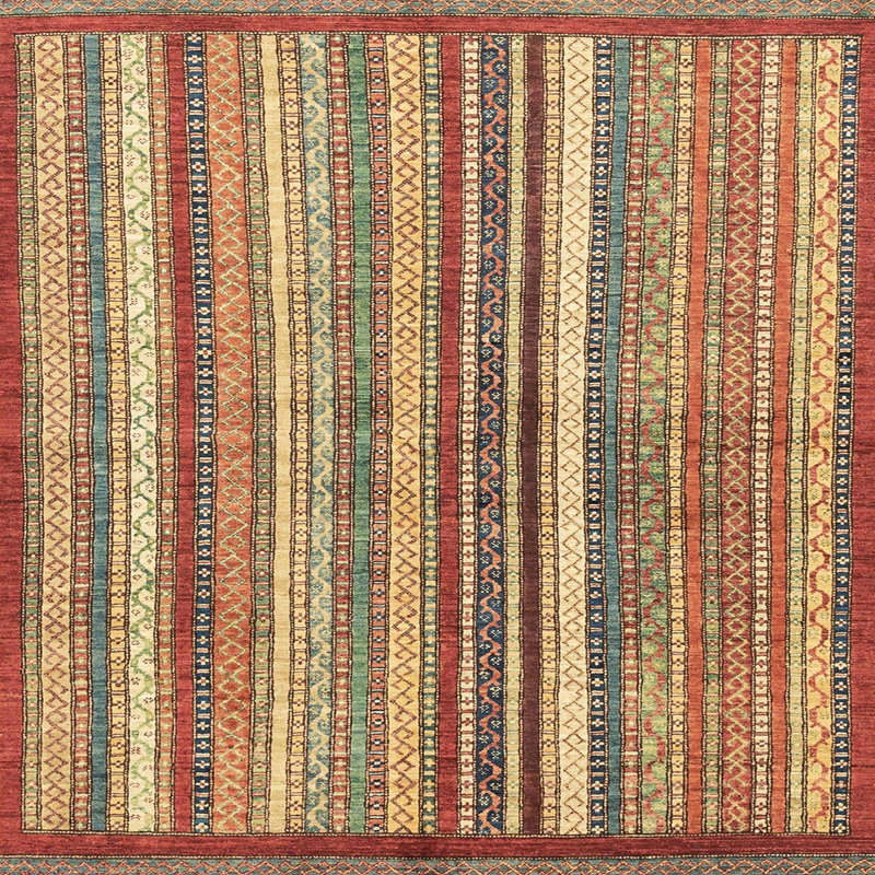 Abstract Indoor Rug, Square 8'