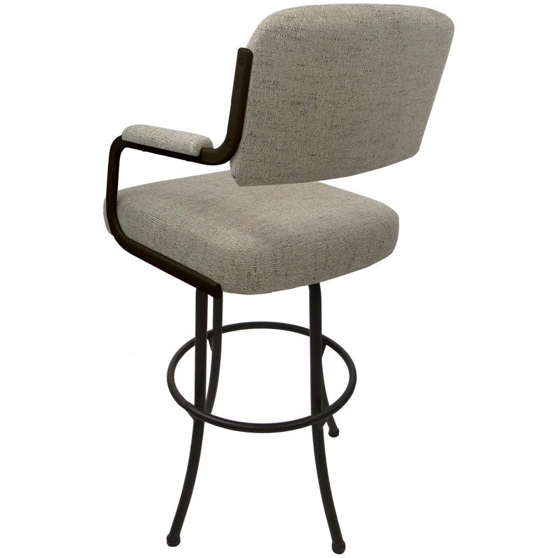 Tabouret de comptoir pivotant 26 po Meritxell, Brun
