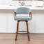 Tabouret de comptoir pivotant rembourré Providence-123200641