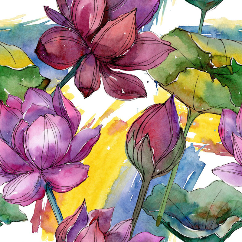 Peel & Stick Floral Wall Mural, 8.33' W x 8.33' L