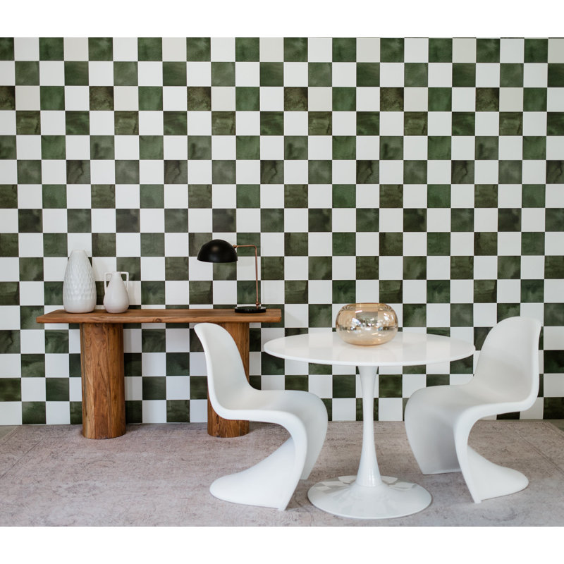 Checkered Wallpaper by Emma Sato, Pre-Pasted
